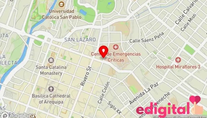 mapa de Estación peral  en Arequipa