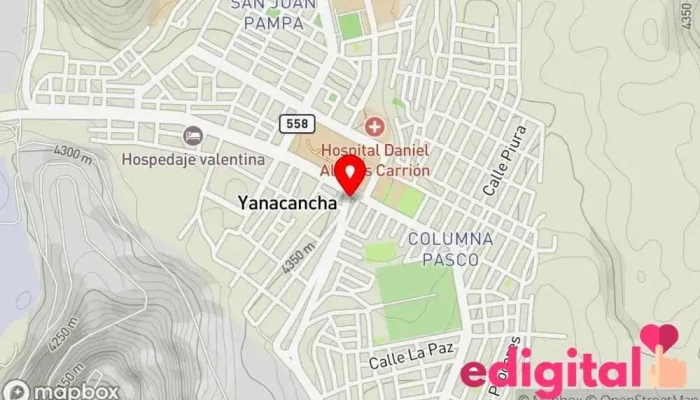 mapa de Eternal Health Farmacia en Cerro De Pasco