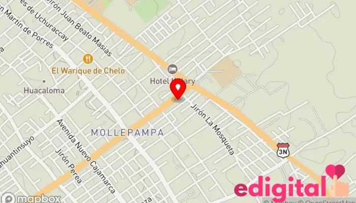 mapa de FARMA LAVOISIER Farmacia en Cajamarca