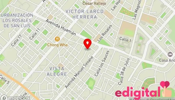 mapa de Farma Market Farmacia en Víctor Larco Herrera