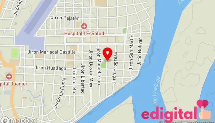 mapa de Farma Oriente Tienda de comestibles, periódicos y medicamentos en Juanjuí