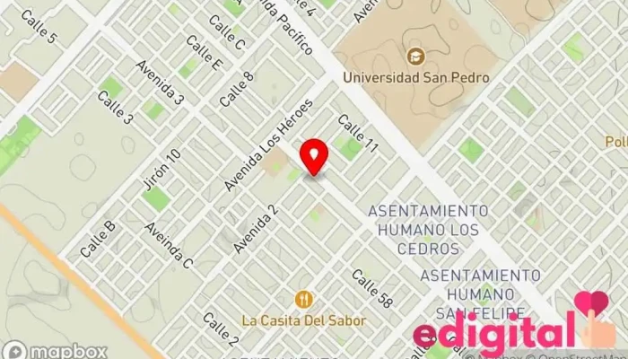 mapa de Farmacia Andrefarma Farmacia en Chimbote