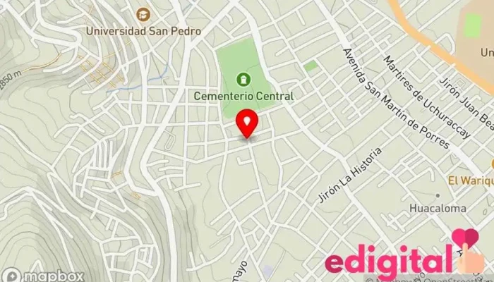 mapa de Farmacia Anyfarma Farmacia en Cajamarca