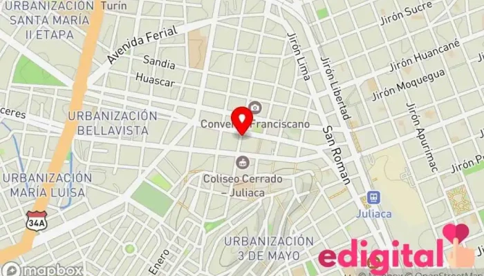 mapa de Farmacia Aquarius Farmacia en Juliaca