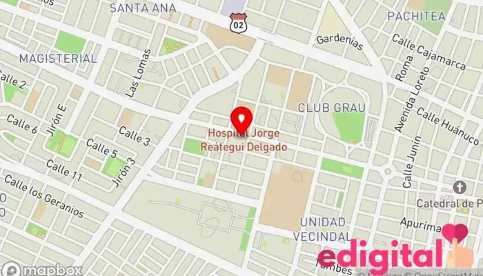 mapa de Farmacia Asistencial Farmacia en Piura