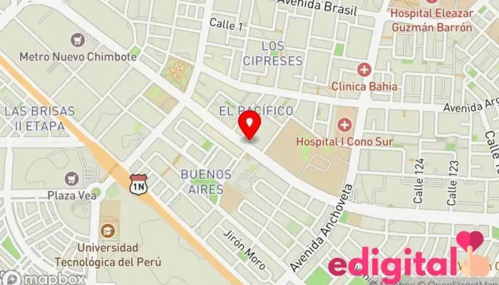 mapa de Farmacia BAZÁN III Farmacia en Nuevo Chimbote
