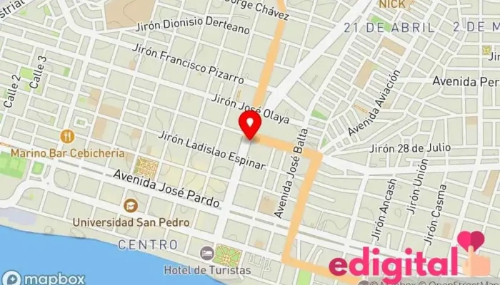 mapa de Farmacia Buena Salud Farmacia en Chimbote