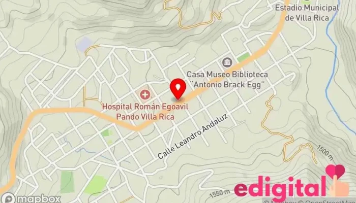 mapa de FARMACIA CAPSULUD Farmacia en Villa Rica