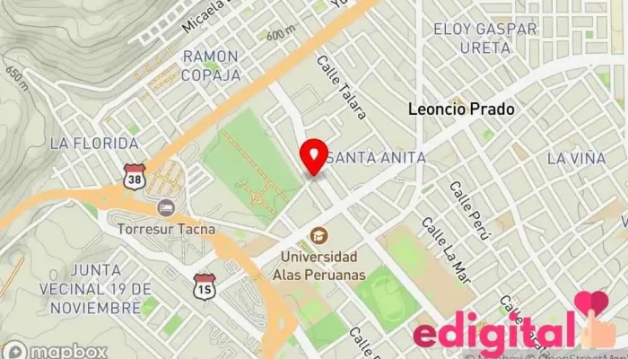mapa de Farmacia China Tienda de belleza y salud en Tacna