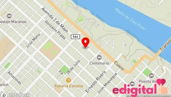 mapa de Farmacia china Tienda de belleza y salud en Puerto Maldonado