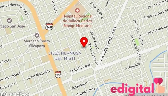 mapa de Farmacia cielo Farmacia en Juliaca