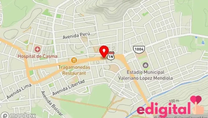 mapa de Farmacia Dia y Noche Farmacia en Casma