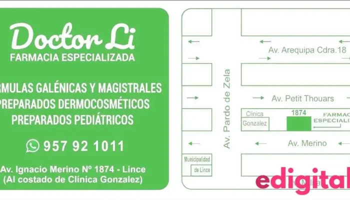 Farmacia Especializada Doctor Li -  Del Propietario - Lince