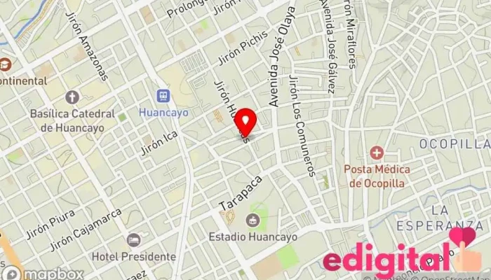 mapa de Farmacia Farmalu Farmacia en Huancayo