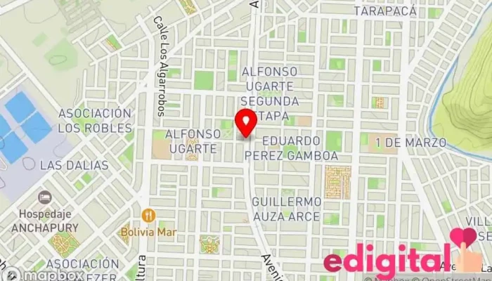 mapa de Farmacia Farmasur Farmacia en Tacna
