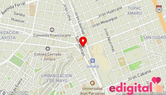 mapa de Farmacia Flores Farmacia en Juliaca