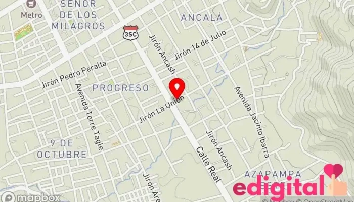 mapa de Farmacia Gadelt Pharma Farmacia en Huancayo