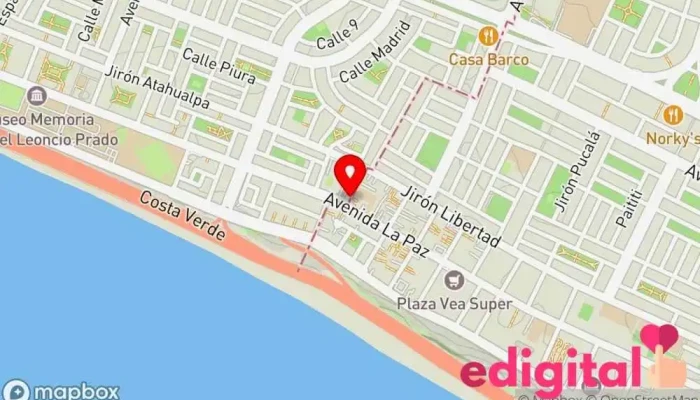 mapa de Farmacia Gloria Farmacia en Lima