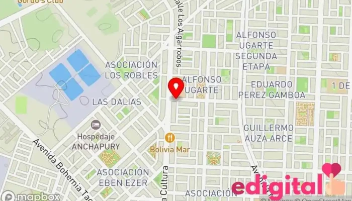 mapa de Farmacia GreenFarma Farmacia en Tacna