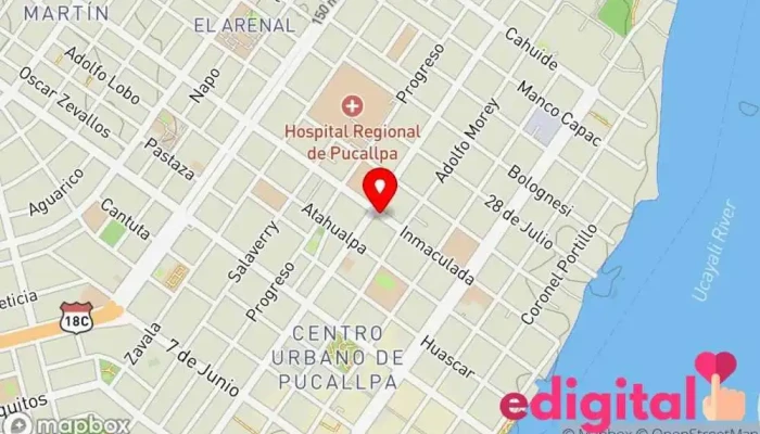 mapa de Farmacia Inmaculada Farmacia en Pucallpa