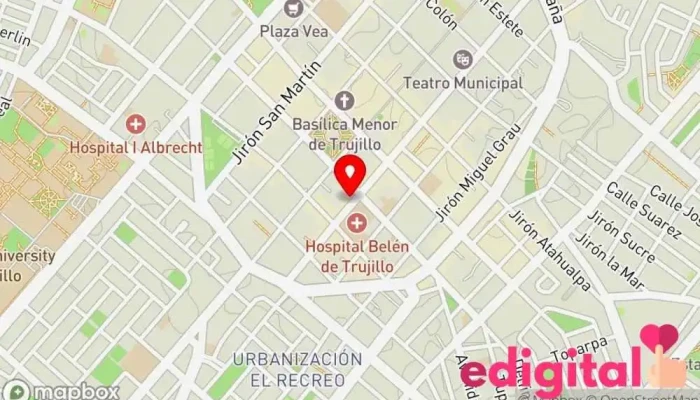 mapa de Farmacia Isis - Bolívar Farmacia en Trujillo