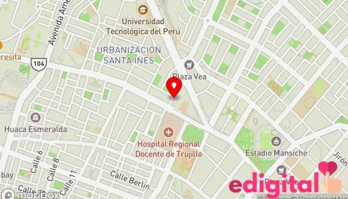 mapa de Farmacia Isis - Zafiros Farmacia en Trujillo
