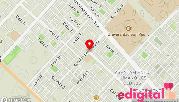 mapa de Farmacia Lelis Farmacia en Chimbote