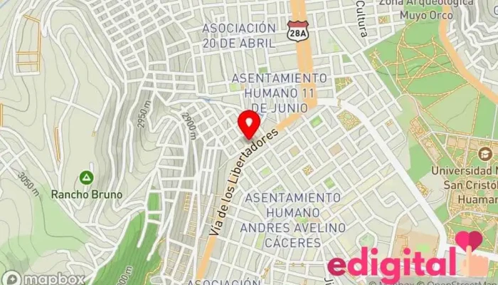 mapa de FARMACIA MI SALUD A&P Farmacia en Ayacucho