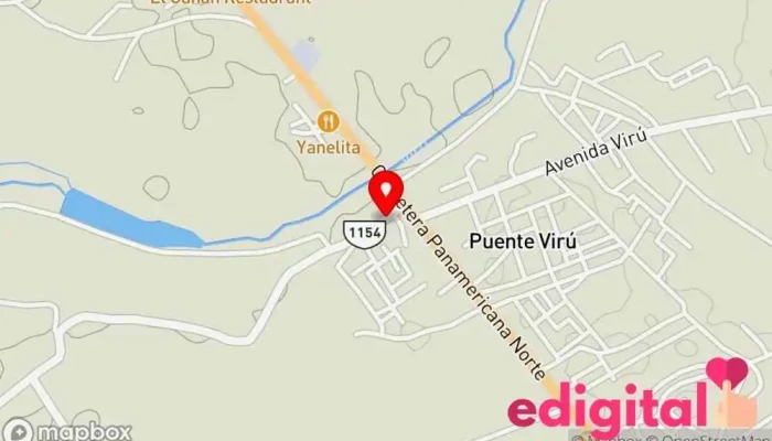 mapa de Farmacia Mijal Farmacia en Puente Virú