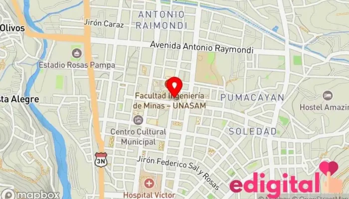 mapa de FARMACIA MMCHG Farmacia en Huaraz