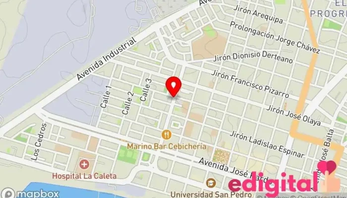 mapa de Farmacia Mundiglobal Farmacia en Chimbote