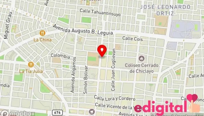 mapa de FARMACIA NATURAL BIOMEDICA Farmacia en Chiclayo