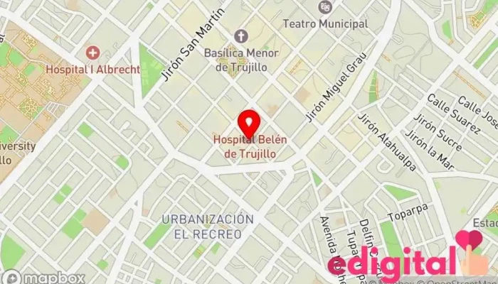 mapa de Farmacia Olenkafarma Farmacia en Trujillo