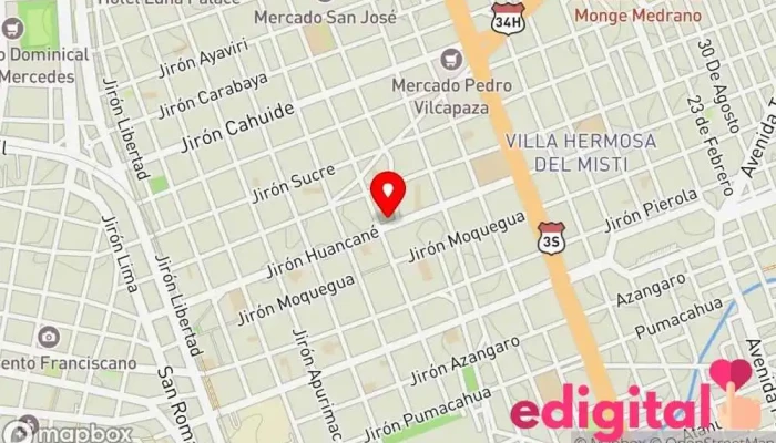mapa de Farmacia Perúfarma Farmacia en Juliaca