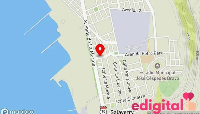 mapa de Farmacia Petrofar Farmacia en Salaverry