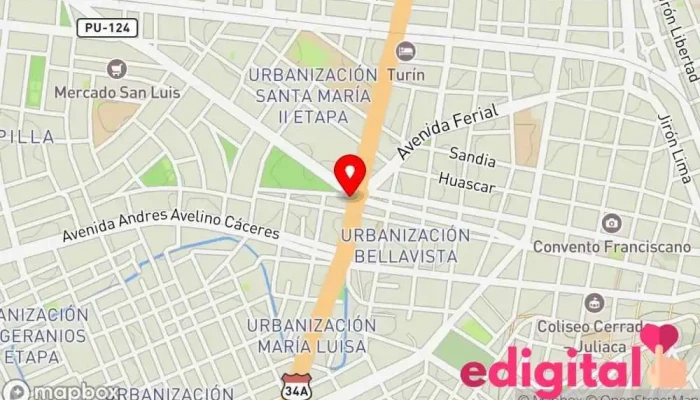 mapa de Farmacia Pharmacy's Farmacia en Juliaca