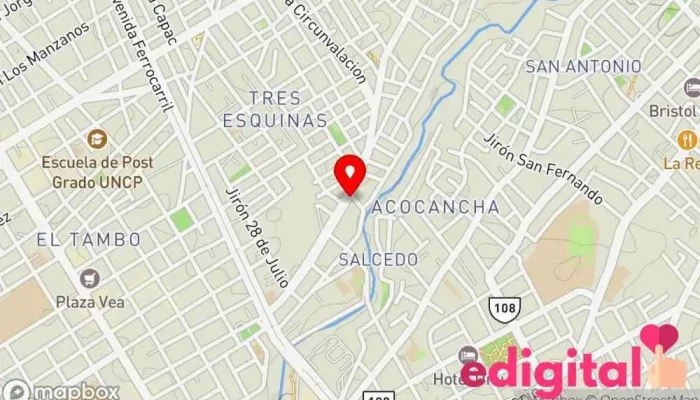 mapa de Farmacia Rosland Farmacia en Huancayo