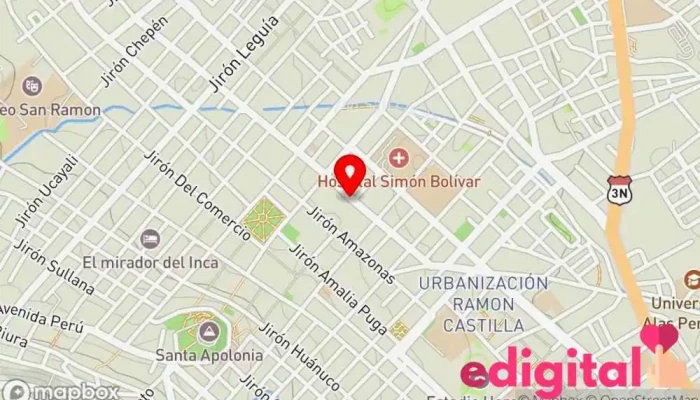 mapa de Farmacia San Jose Farmacia en Cajamarca
