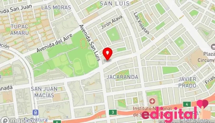 mapa de Farmacia Santa Luzmila Farmacia en San Luis