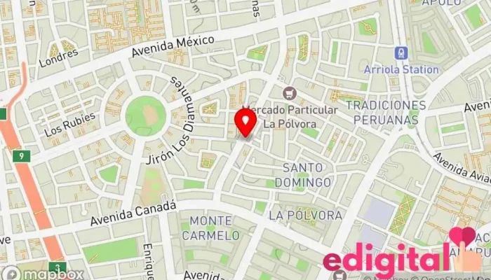 mapa de Farmacia Santo Domingo Farmacia en Lima