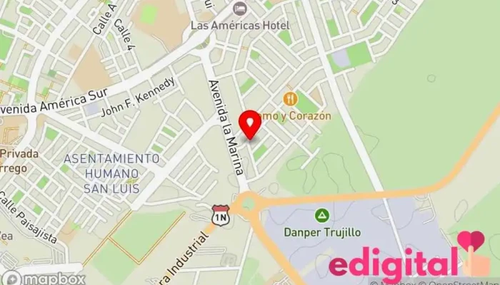 mapa de Farmacia Vicky Farmacia en Trujillo