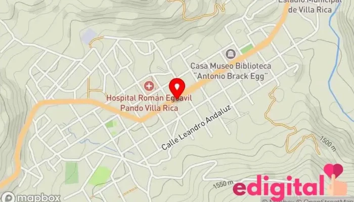 mapa de Farmacia Villa Rica Farmacia en Villa Rica