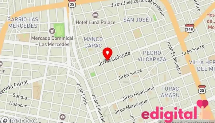 mapa de Farmacias del Ahorro Farmacia en Juliaca