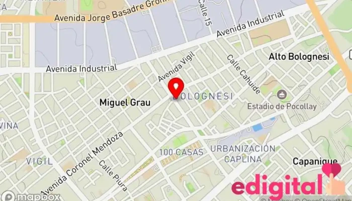 mapa de FARMAMEDICAL Farmacia en Tacna