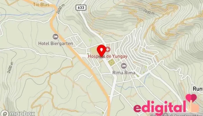 mapa de FarmaRed_yungay Farmacia en Yungay