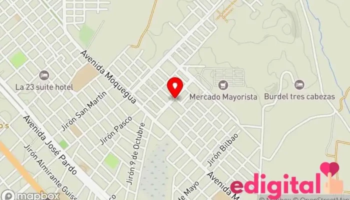mapa de Farmatodo Farmacia en Chimbote