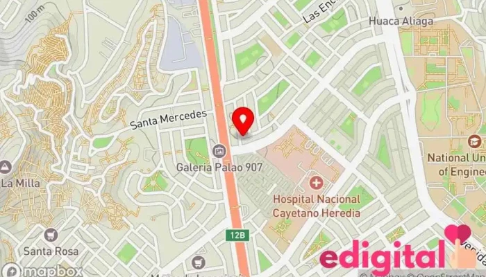 mapa de FarmaUnión Farmacia en Lima