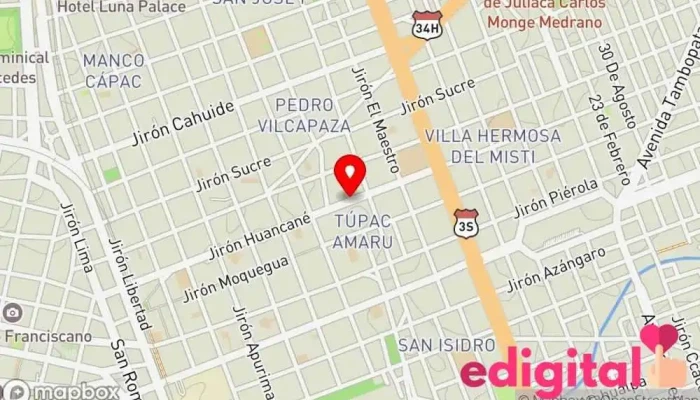mapa de Farmawasi Farmacia en Juliaca