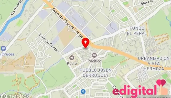 mapa de Flores Hermanos Empresa de autobuses, Estación de autobuses en Jacobo Hunter