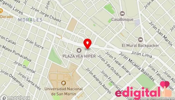 mapa de Generyc Pharma Farmacia en Tarapoto